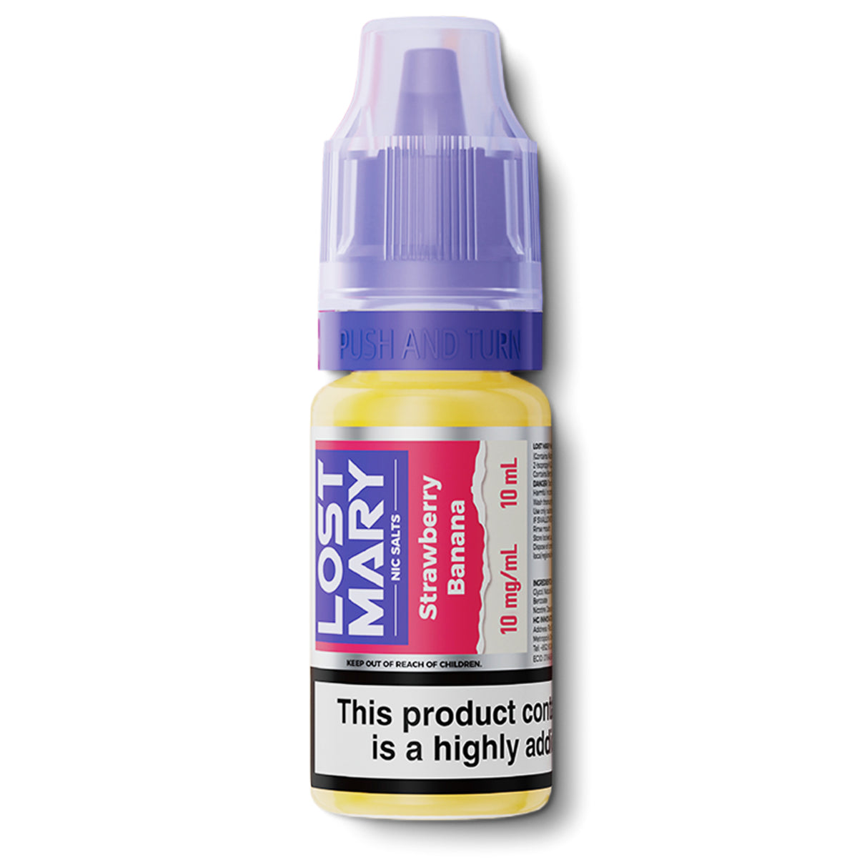Lost Mary 10ml nic salts strawberry banana flavour