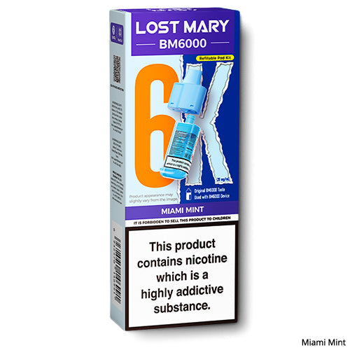Lost Mary BM6000 Prefilled Pods Miami Mint