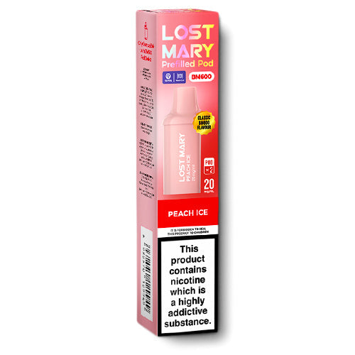 Lost Mary BM600 Peach Ice Prefilled Pods