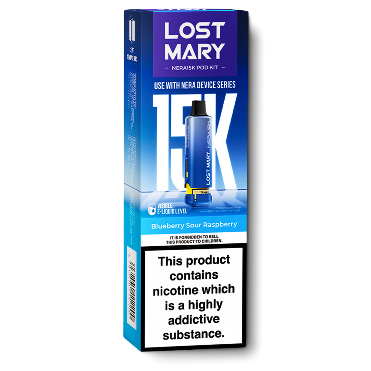 Lost Mary Nera 15K pods Blueberry Sour Raspberry
