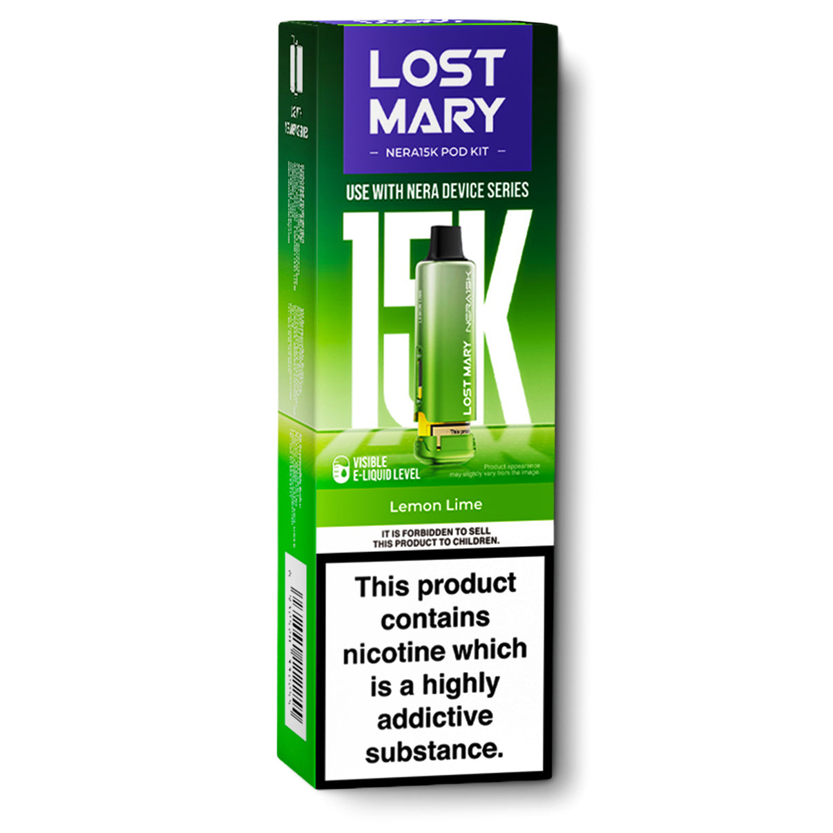 Lost Mary Nera 15K pods Lemon Lime
