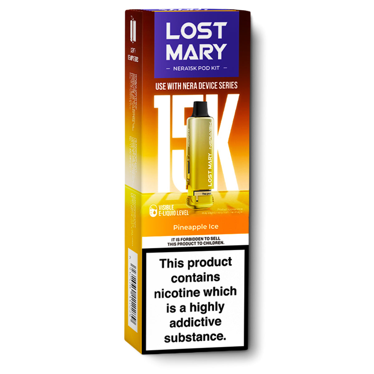 lost mary pineapple ice pods Lost Mary BM600 Prefilled Pods Pineapple Ice 20mg/ml, 2pcs : fast delivery  by App or Online main image 1