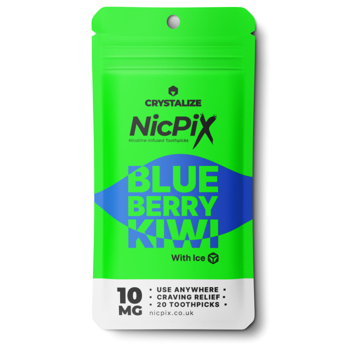 Crystalize NicPix nicotine toothpicks blueberry kiwi flavour