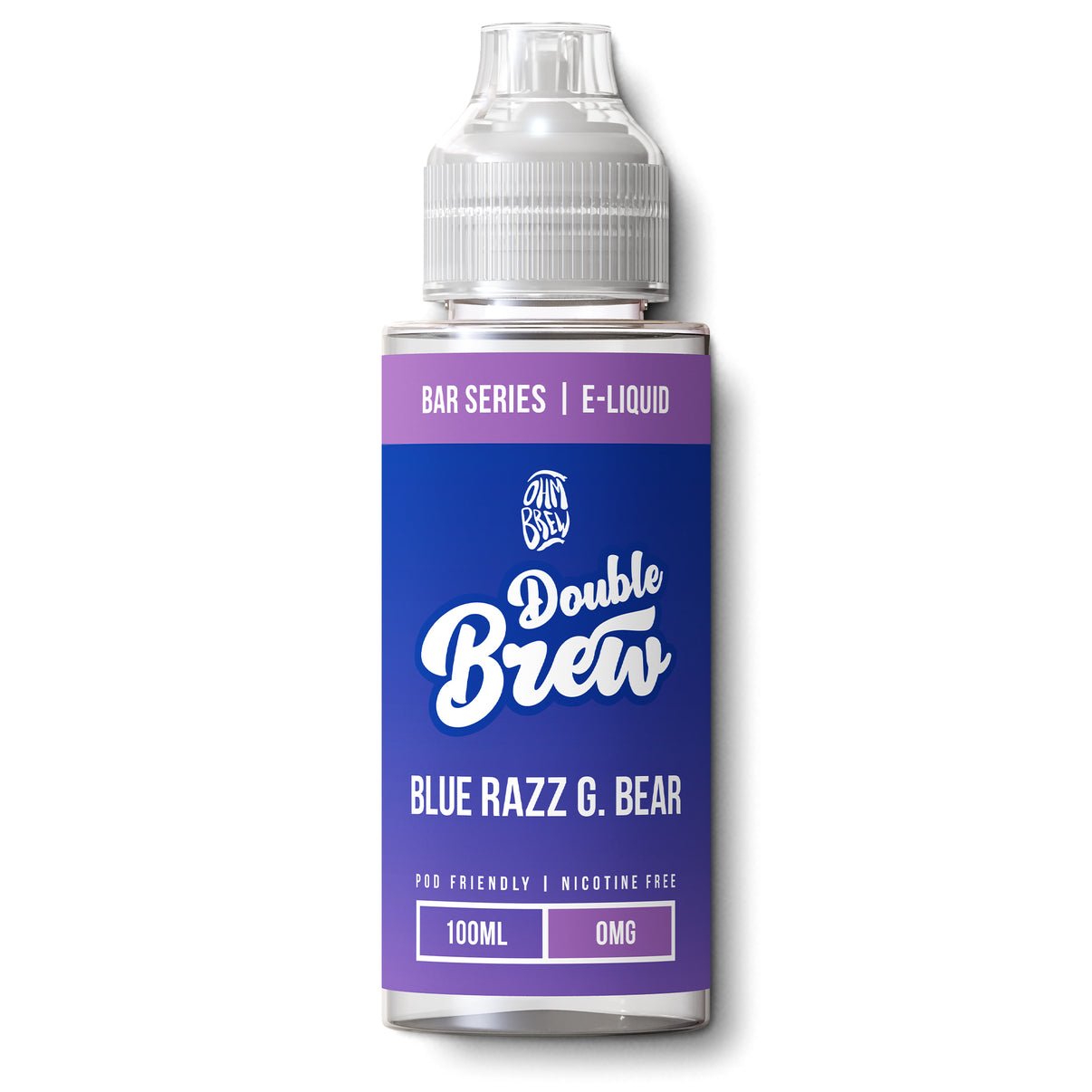 Double Brew Bar Series Blue Razz G Bear shortfill bottle