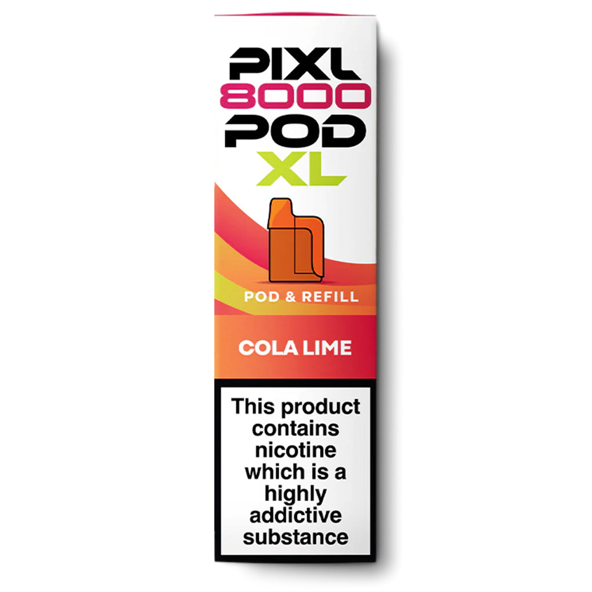 Pixl 8000 pod and refill cola lime flavour