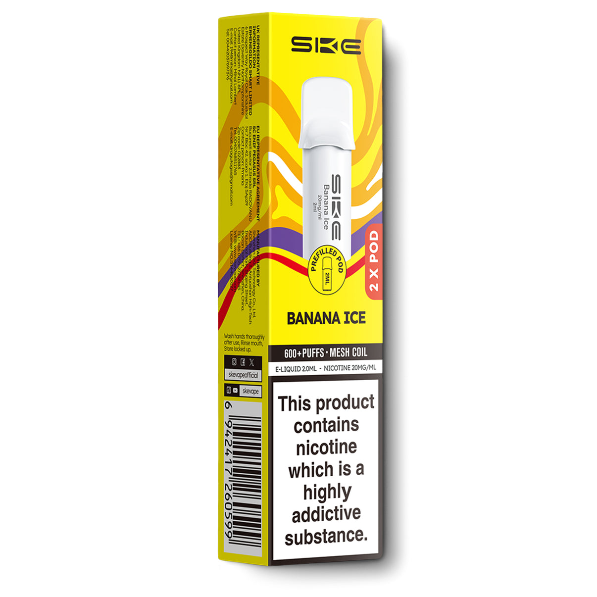 SKE 600 Pro Pods Banana Ice
