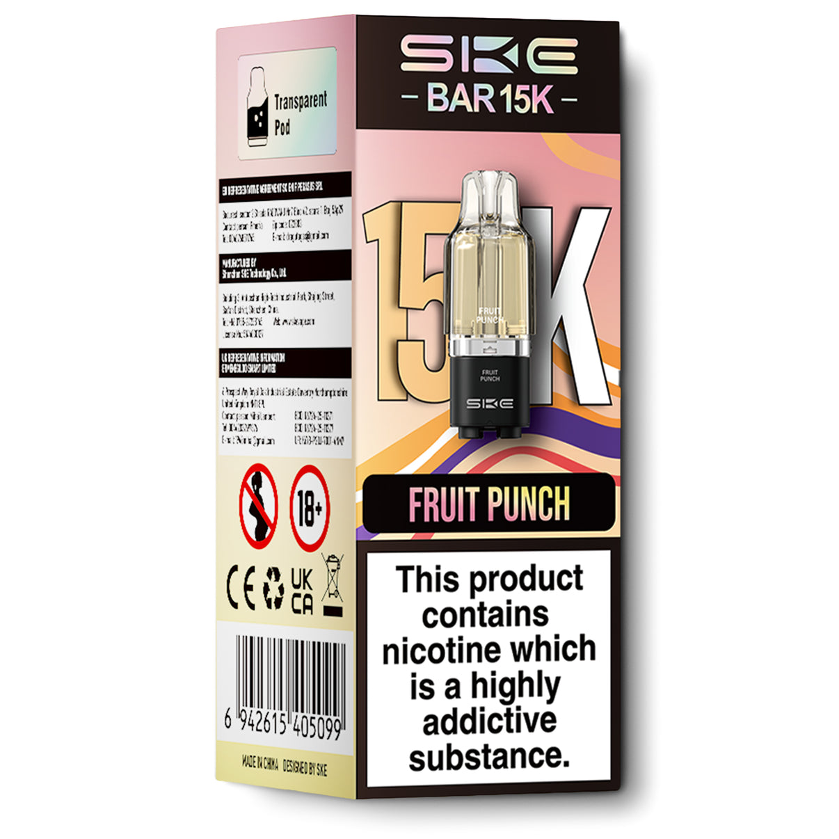 SKE Bar 15K Pods Fruit Punch