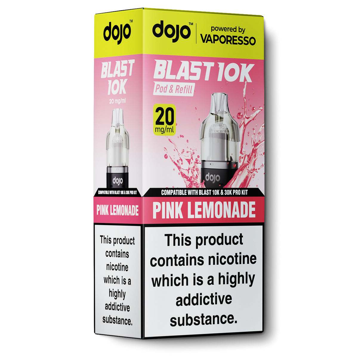 Dojo Blast 10k Pink Lemonade Pod & Refill | From 3.67 E-Cigarette Direct Dojo Blast 10k Pink Lemonade Pod & Refill | From 3.67 E-Cigarette Direct