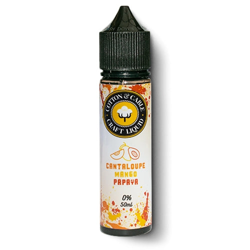 Cotton & Cable Cantaloupe Mango Papaya vape shortfill bottle