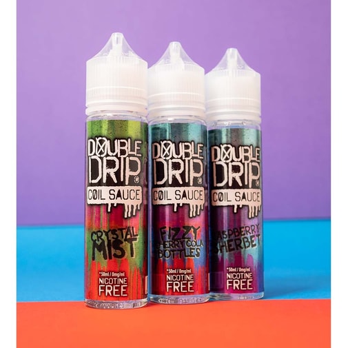 Double Drip Fizzy Cherry Cola Bottles 50ml | From 7.50 | Free Nic Shot  E-Cigarette  Direct
